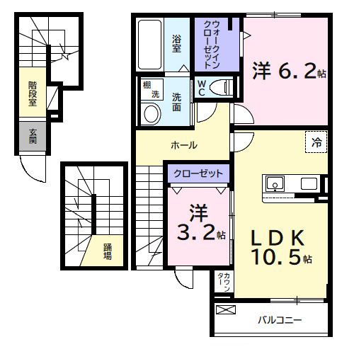 デルーナⅠの間取り