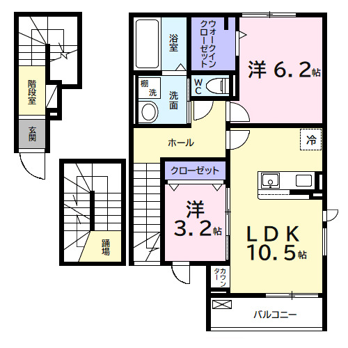 デルーナⅠの間取り