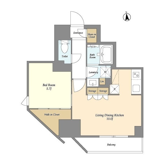 グランカーサ蒲田ウエストの間取り