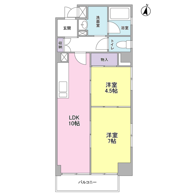ＥＡＳＥ　ＰＬＡＣＥ　多摩川・206号室の間取り