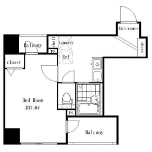 シンシア日本橋浜町の間取り