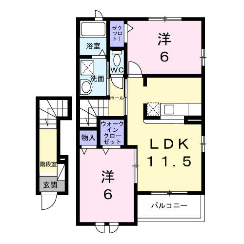アンソレイユもみじ山の間取り
