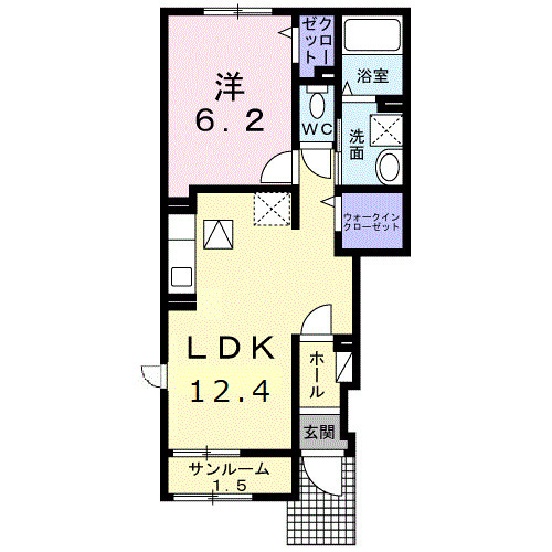 カーサ・フェリーチェの間取り