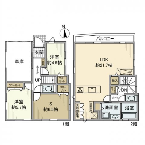 丸山戸建の間取り