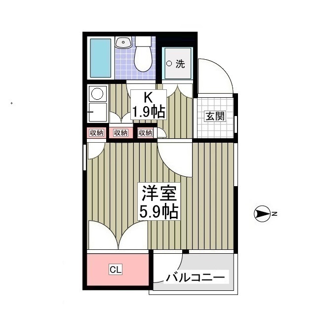 コパーズアプト宮前平の間取り