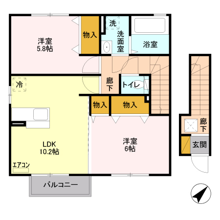 エスペランサ Bの間取り