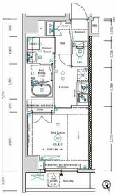 ＡＲＫＭＡＲＫ等々力・701号室の間取り