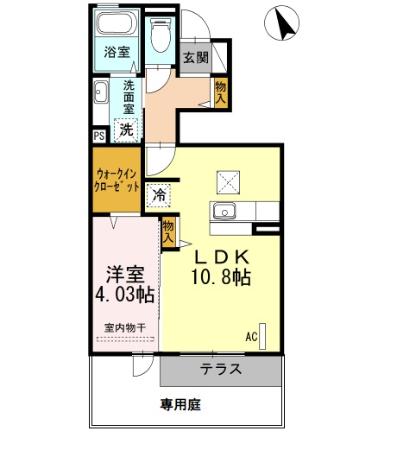 D-room花畑の間取り