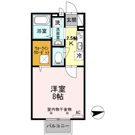 ソレイユ東野の間取り