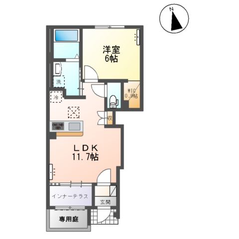一宮市あずら新築アパート(仮)の間取り