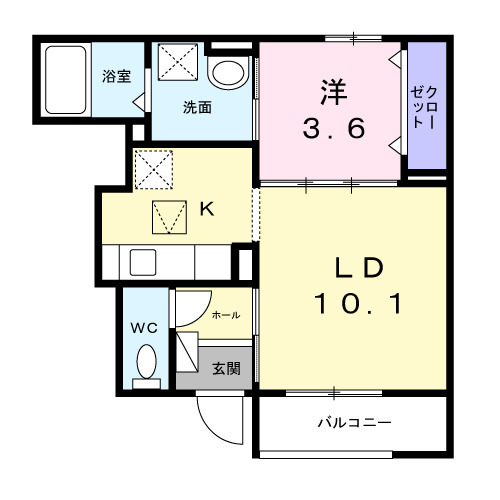 コート向田EASTの間取り