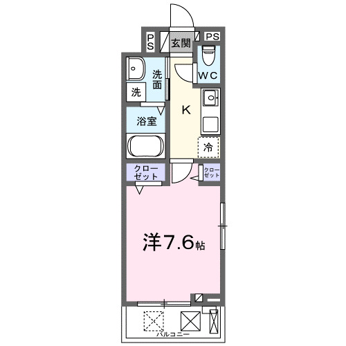 ヴィオラ田村Ⅱの間取り