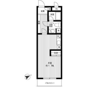 レ　シャンブル　ヴァレ・0104号室の間取り