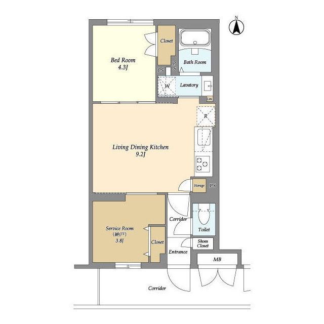 ラクラス中野南台の間取り