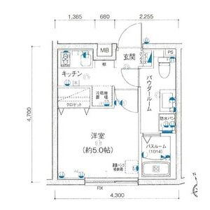 Ludens上井草・402号室の間取り