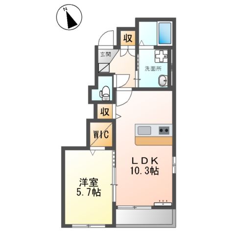 (仮称)豊中市豊南町南 賃貸アパート新築工事の間取り