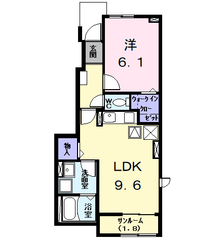 エスポワール KⅢの間取り