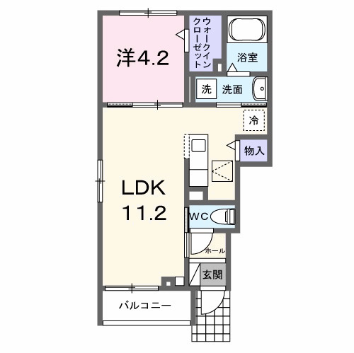 ラ・パーチェ Ⅰの間取り