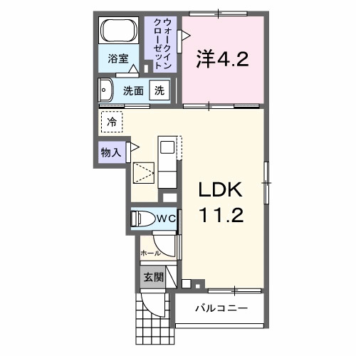 ラ・パーチェ Ⅰの間取り