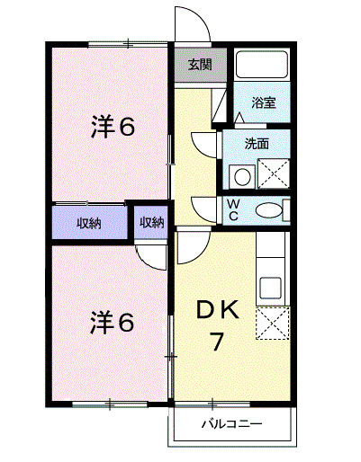 コスモハイツナガシマの間取り