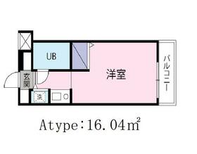 ジョイフル八王子・303号室の間取り