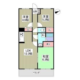 サンライズマンション 熊谷の間取り