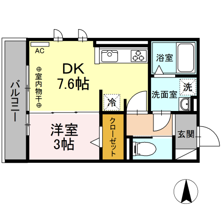 ENCOURAGER(アンクレージュ)の間取り