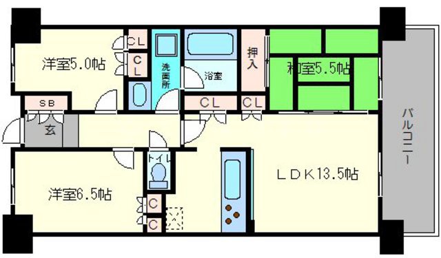 ザ・レジデンス東三国の間取り