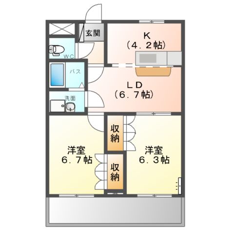 ライブリーコートの間取り