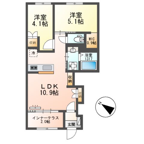 (仮称)Casa ビアンの間取り