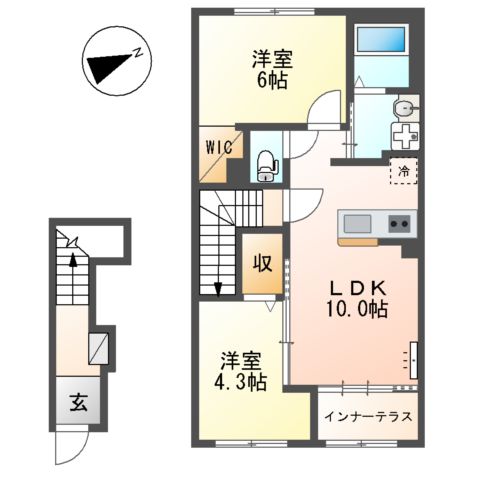 La Recolte (ラ レコルト)の間取り