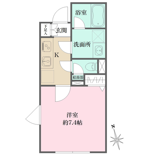 アトリオフラッツ三軒茶屋Northの間取り