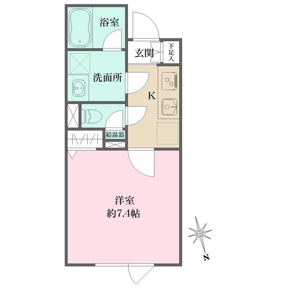 アトリオフラッツ三軒茶屋Northの間取り