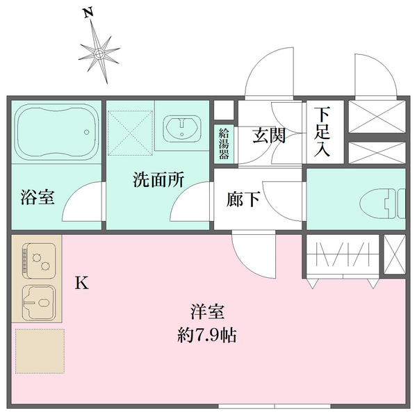 アトリオフラッツ三軒茶屋Northの間取り