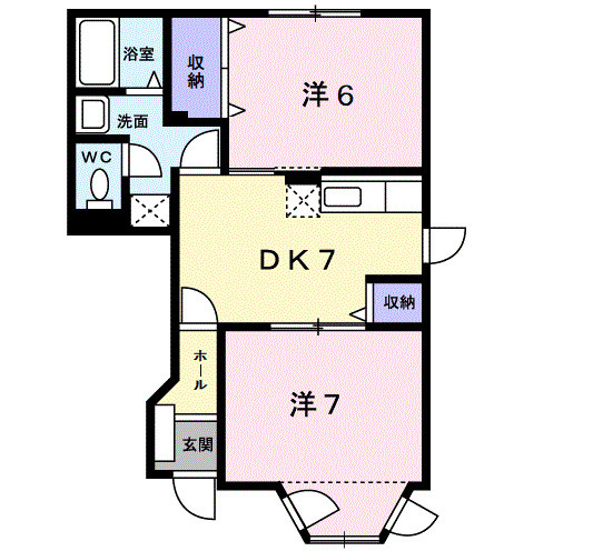 クレストファイン2の間取り