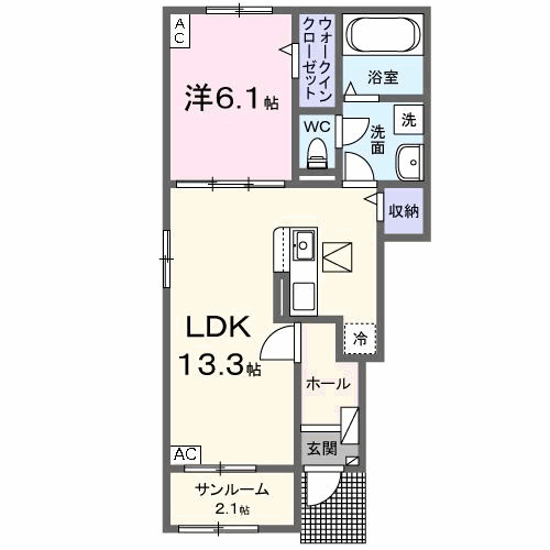 サンソラーナの間取り