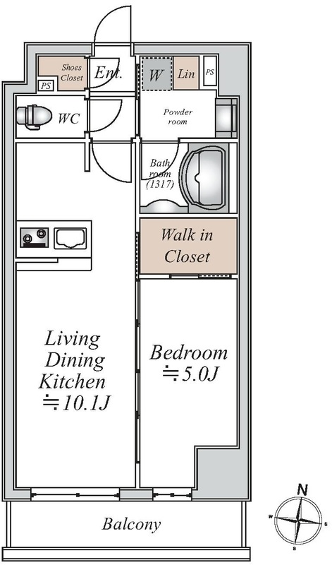 グランカーサ大島・0203号室の間取り