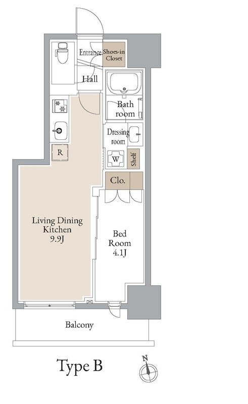 ＪＭＦレジデンス浅草橋三丁目・0202号室の間取り
