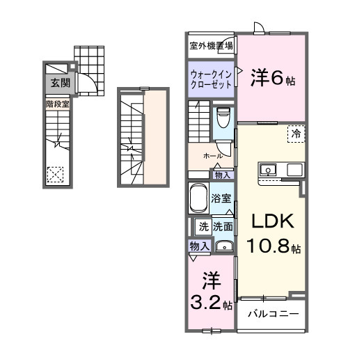 カーサアリアーテⅡの間取り