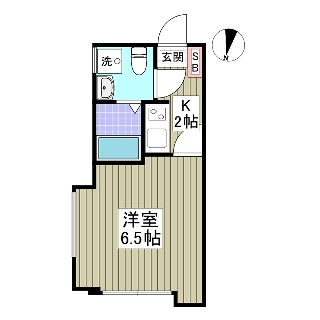 興野2丁目新築アパート・201号室の間取り