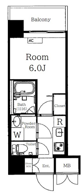 グランパレス南麻布仙台坂の間取り