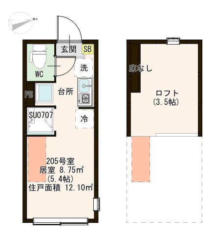 ハーモニーテラス上中里の間取り