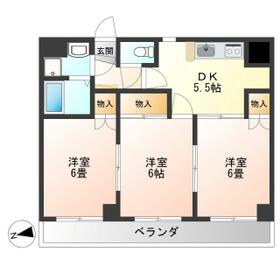 アーバンシェルB館の間取り