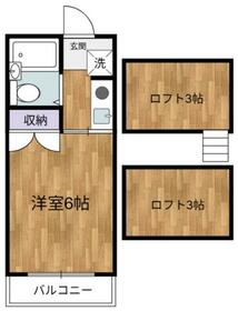 飛田給コーポの間取り
