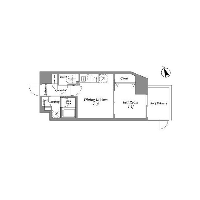 ＥＮｅｔｉａｌ代官山・0605号室の間取り
