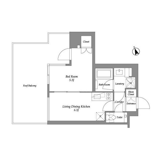 ＥＮｅｔｉａｌ代官山・0601号室の間取り