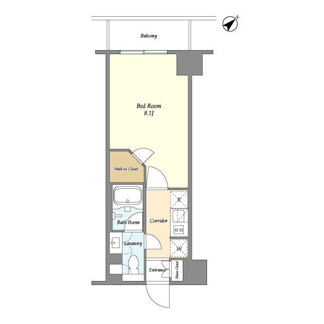コンフォリア・リヴ碑文谷二丁目・0502号室の間取り