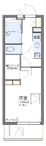 レオパレスアルテア日進の間取り