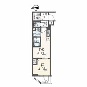 ハーモニーレジデンス東新宿の間取り