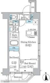 中井レジデンスの間取り